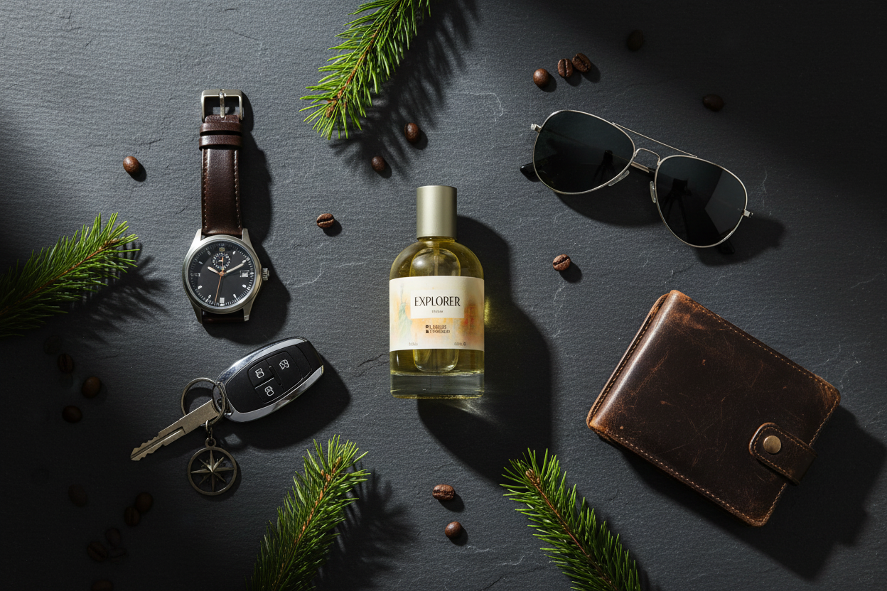 Explorer Flat Lay Lifestyle