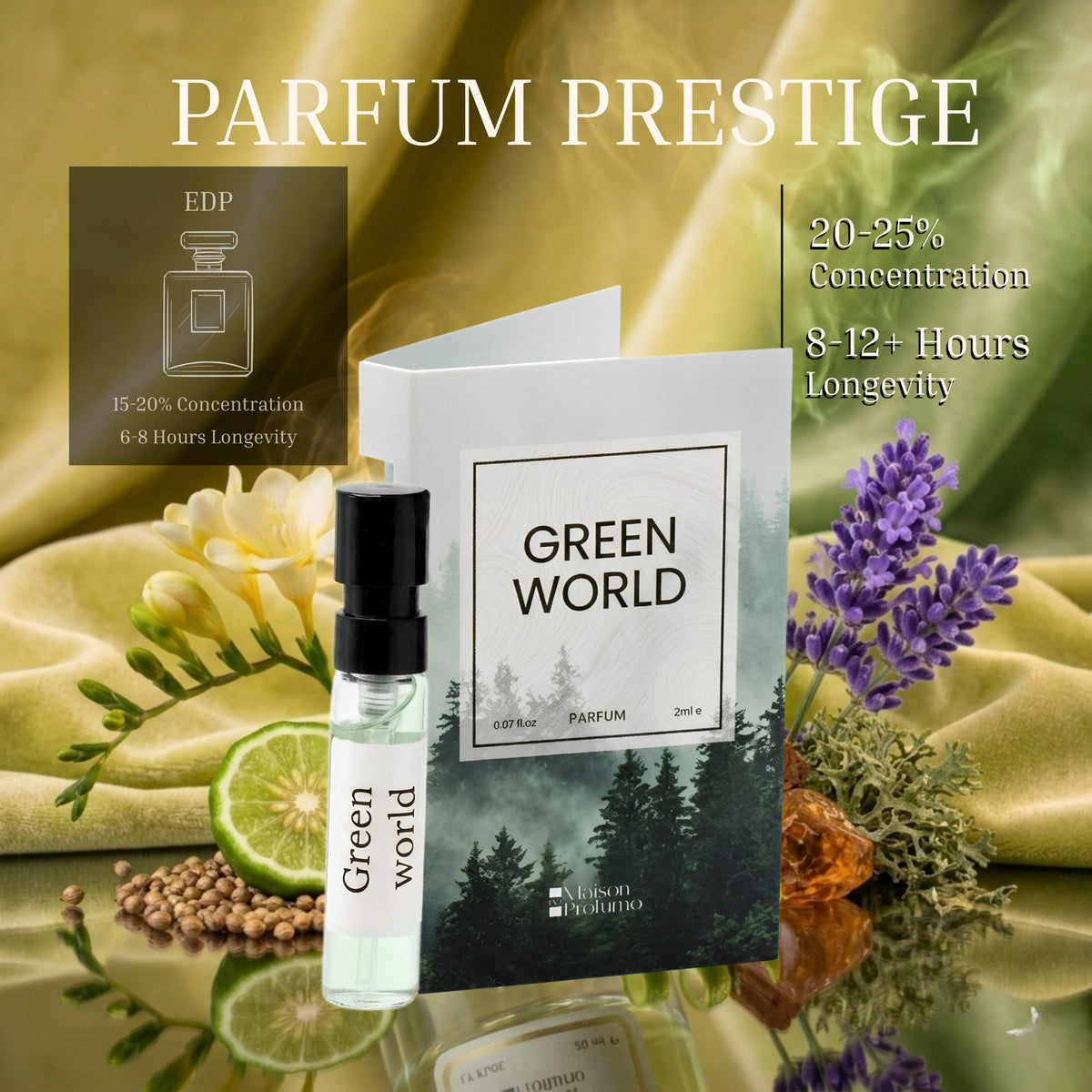 Office Collection – Green World & Indigo Mood Unisex Parfum Discovery Set | 2×2ML