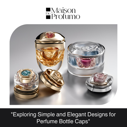 "Exploring Simple and Elegant Designs for Perfume Bottle Caps"