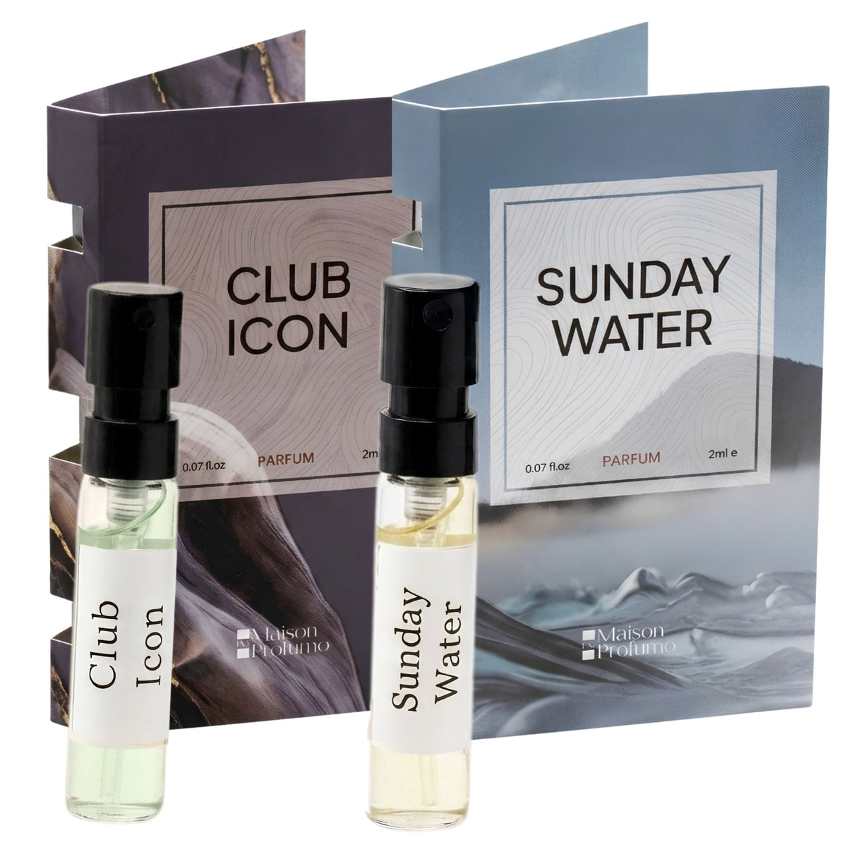 Signature Fresh Duo – Club Icon &amp; Sunday Water Unisex Parfum Discovery Set | 2×2ML