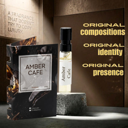Gourmand Duo – Amber Café &amp; Spice Vanilla  Unisex Parfum Discovery Set | 2×2ML