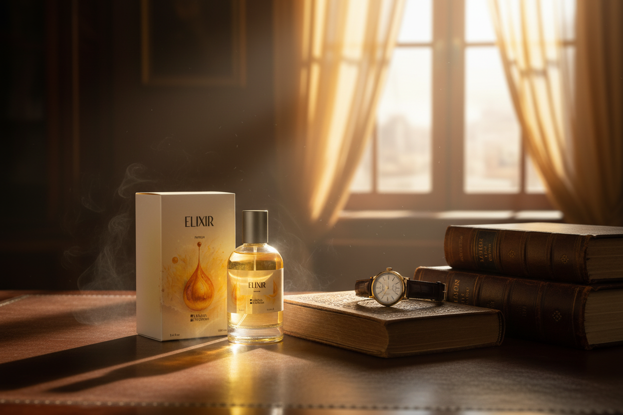 Elixir Perfume Sunset Lifestyle