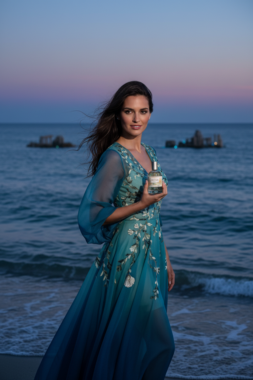 Model with Atlantis Perfume