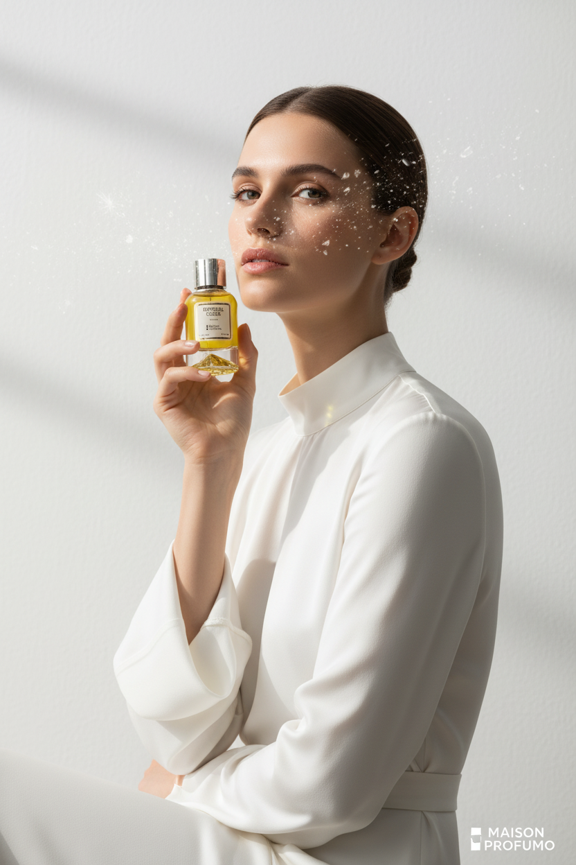 Model with Crystal Cloak Perfume