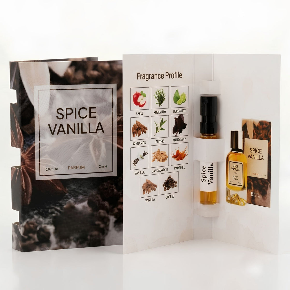 Gourmand Duo – Amber Café &amp; Spice Vanilla  Unisex Parfum Discovery Set | 2×2ML